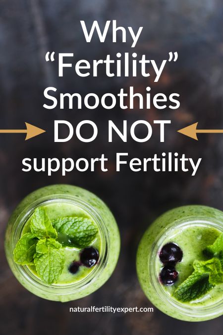 Summer Tip: Why Smoothies Do Not Support Fertility